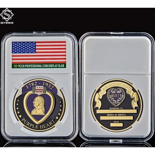 1782-1932 Souvenir Military High Quality U.S Coins Collectibles Purple Heart Token Coin