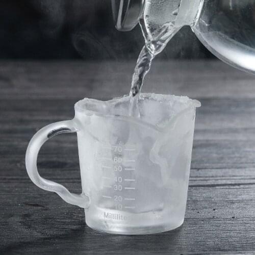 Heat Resistant Double Spout Glass Coffee Measuring Cup for Home and Kitchen STTA889