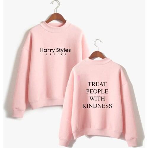 Harry Style Sweatshirts Women Treat People With Kindness Hoodies Sweatshirt Funny Letter Printed Harajuku Pullover Autumn winter