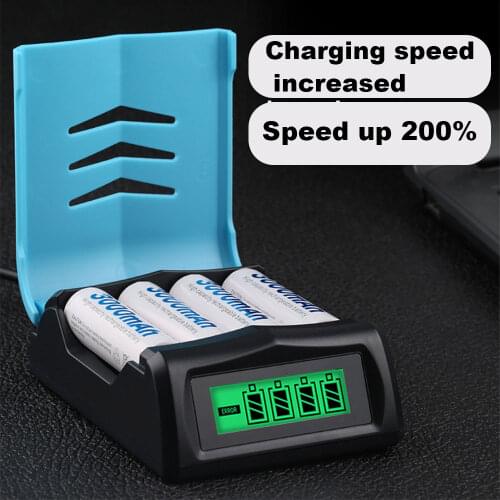 LCD Battery charger for aa nimh nicd rechargeable battery intelligent charger for aa aaa nimh nicd 1.2v batteria