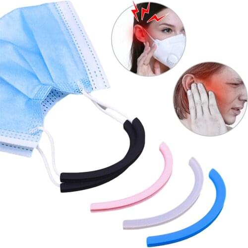 1/5 Pair Mask Ear Hook Silicone Case Earloop Cover For Mask Soft Comfortable Ear Protection Hook Earbud Ear Grips