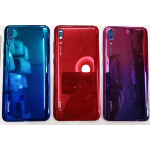 10pcs 100% Original Back Housing For Huawei Y7 Pro 2019 Back Cover Battery Case with logo Replacement