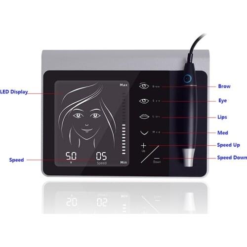 2 Colors Touch Screen PMU Tattoo Machines Dermograph Micropigmentation Premium Charmant Permanent Makeup Digital Pen for Eyebrow