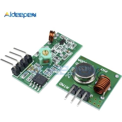 433Mhz 315Mhz RF Transmitter and Receiver Module Link Kit for ARM/MCU WL DIY 315MHZ/433MHZ Wireless for arduino Diy Kit