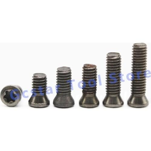 50pcs Silver M2.0 M2.2 M2.5 M3.0 M4.0 M5 Trox Screws Fix Lathe Milling or Boring Inserts CNC Cutting Holders Machine Part Tool