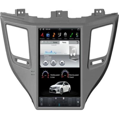 10.4" Tesla Type Android 9.0 7.1 6.0 Fit HYUNDAI TUCSON IX35/TUCSON 2015 2016 2017 2018 - Car DVD Player Navigation GPS Radio