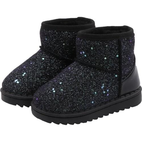 Baby Girl Fashion Snow Boots Big Kids Winter Boots Warm Childrens Anti-skid Shoes 2 3 4 5 6 7 8 9 10 11 12 years old