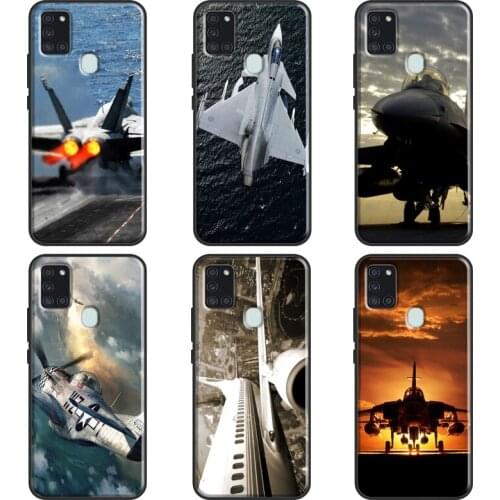 Aircraft Jet Airplane Case For Samsung A51 A71 A11 A31 A10 A20 S A30 A40 A50 A70 A21S A20e A12 A32 A52 A72 Cover