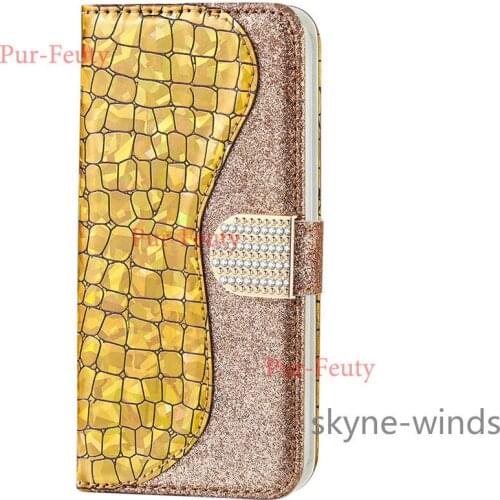 For Samsung Galaxy A03S case laser glitter leather stand phone holder flip wallet clip cover for SM A 03s coque fundas casing
