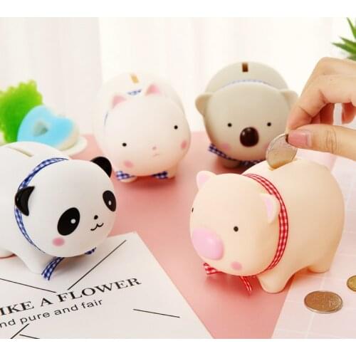 Case Piggy Bank Counter Coin Money Boxes Toys Kids Cute Animal Home Decor Money Saving Case Coins Storage Box Toy Children Gifts