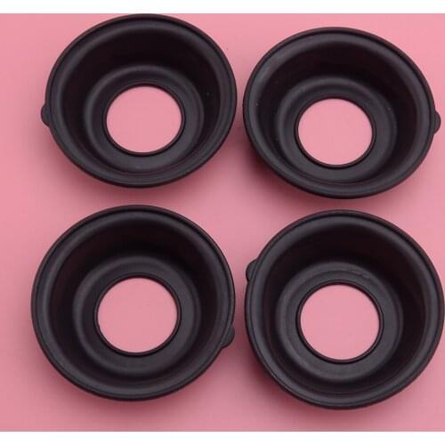 CITALL 4PCS Black Rubber Carburetor Repair Kit Plunger Diaphragm fit for Yamaha XJ650 L Seca Turbo 650 1982 1983