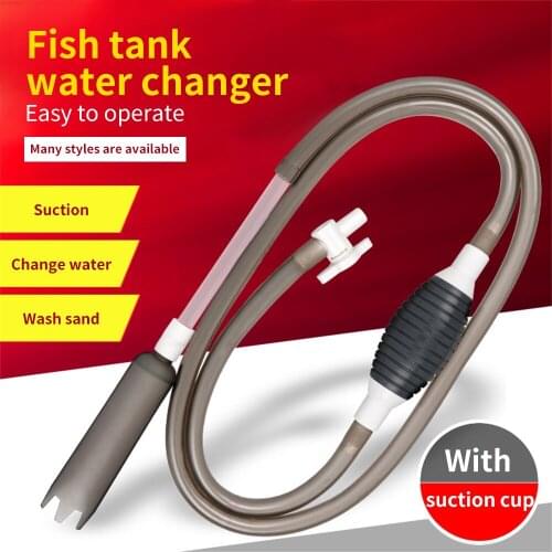 Aquarium Fish Tank Water Change Changer Vacuum Gravel Water Filter Cleaner Siphon Pump Water Absorber Sand Washer