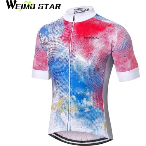 WEIMOSTAR Team Cycling Jersey Mens MTB Short Sleeved Top Ropa Ciclismo Cycling Clothing Riding Bike Clothes Bicycle Wear S-XXXL