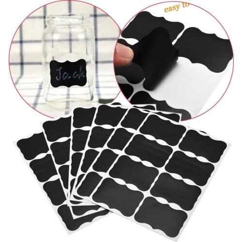 Stationery Labels Stickers Spice Stickers Label Sticker Kitchen Storage Bottles Jars Jams Organizer Blackboard Tags Waterproof