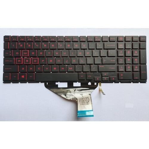 Laptop US backlit keyboard for HP OMEN 15-DC 15-DC000 DC0003la DC005TX DC0004TX 15-DH TPN-Q211 15-DC0020NR English RED keyboard