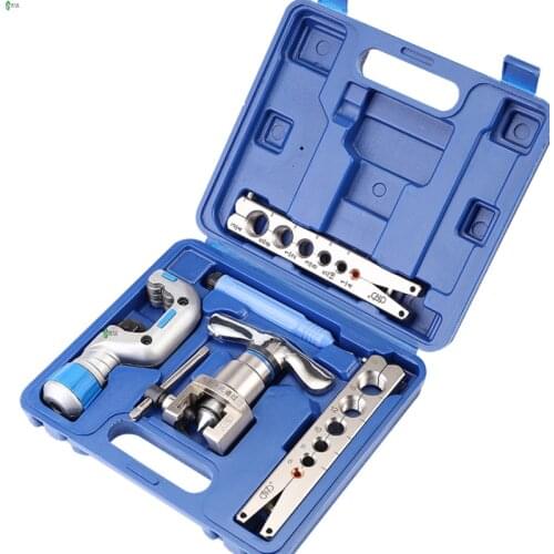 Air Conditioning Refrigeration Repair Kit Eccentric Tapered Flaring Tool Manual Copper Tube Expander Tool Set 6-19mm
