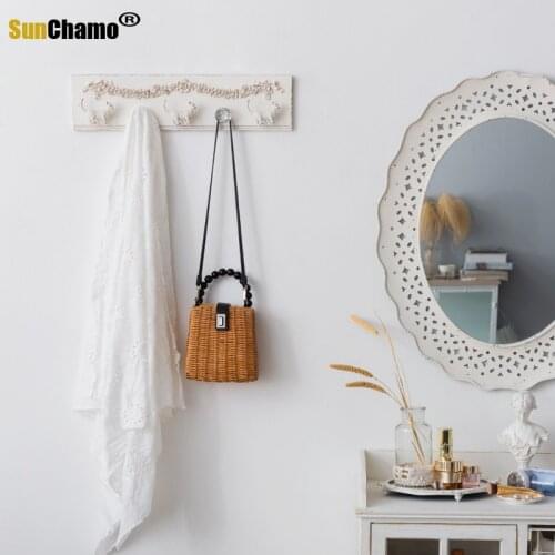 Hook Behind The Door A Row of Porch Creative Long Dormitory Wall Hanging Bedroom Wall Cute Girl Room Decor Aesthetic
