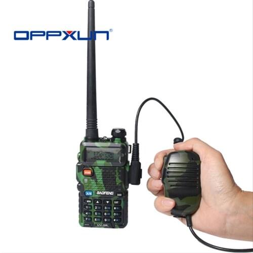 Hot OPPXUN MINI Camouflage Color Handheld Microphone Mic PTT for Baofeng UV5R UV5RE Kenwood TK3160 TK3307 TK3207G Radio