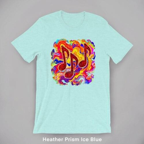 Music notes t shirt musicians gift