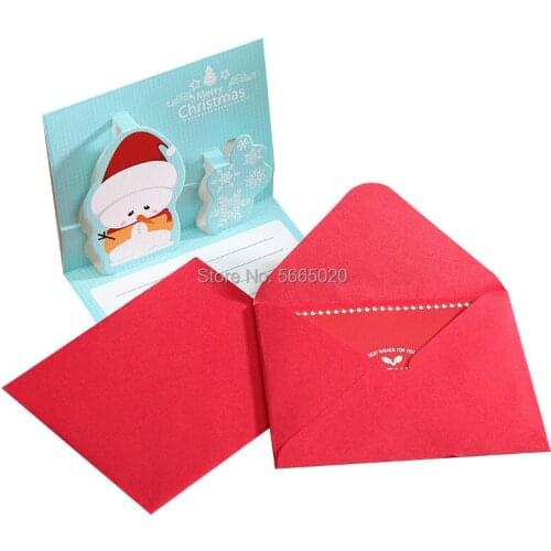 Christmas Greeting Message Card DIY Creative Greeting Cards Postcards New Year Party Wedding Invitation Cards