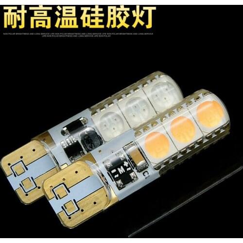 Auto and Motorcycle LED silica Gel wide T10 small Lamp W5W standing Day Line Lamp Super-bright Decoding