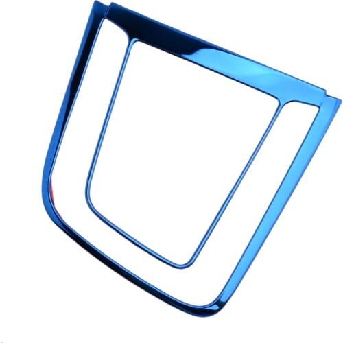 Inner Gear Shift Frame Cover Trim Decoration Car Blue Stainless Steel Blue Fit for Hyundai Elantra 2017 2018 2019 2020