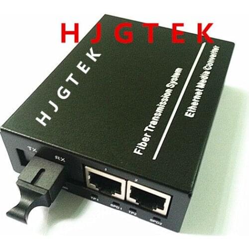 10/100M SM Simplex SC External power supply 2RJ45 20KM Unmanageable Fiber Optical Switch