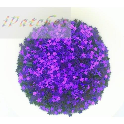 20g 3mm Purple Star Sequins for Nail art Nails Beauty manicure Paillettes Sequin for Wedding Decoration