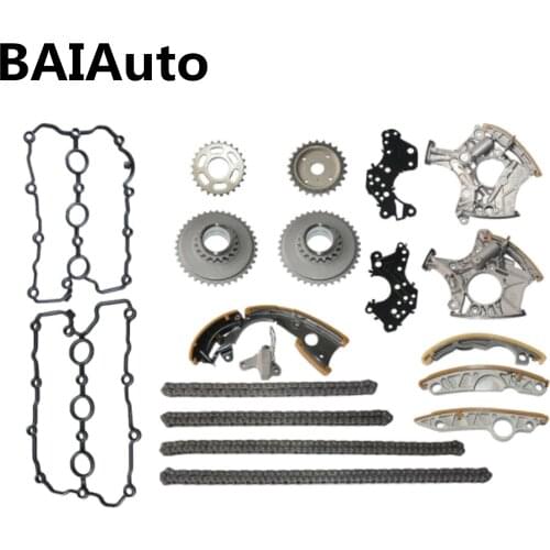 19 PCS 06E 109 507 D 06E 109 465 Timing Chain Kit With Chain Ternsioners For Audi A4 Quattro A6 Quattro 2.4L V6 3.2l 06E109217H
