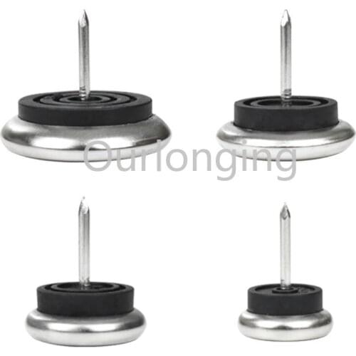24PCS Furniture Feet Sliders Nails On Replacement Chair Glides with Nail for Sofa Office Table Desk Couch Cabinet TV Stands
