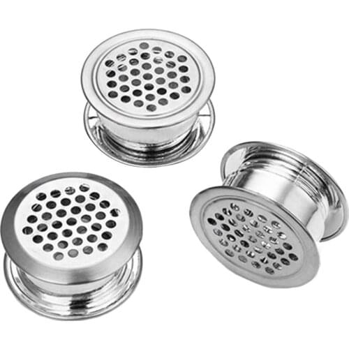 5/10Pc/Set Stainless steel double-sided adjustment vent cover furniture Air Vent Louver ventilator grille cover for Shoe cabinet