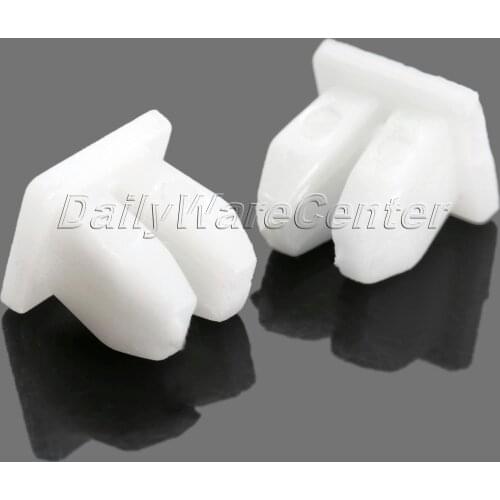 50Pcs Car Plastic Push Fasteners Rivets Fender Clips Universal Fender Bumper Door, Side Skirt Retainer Clips Fit 5mm Hole White
