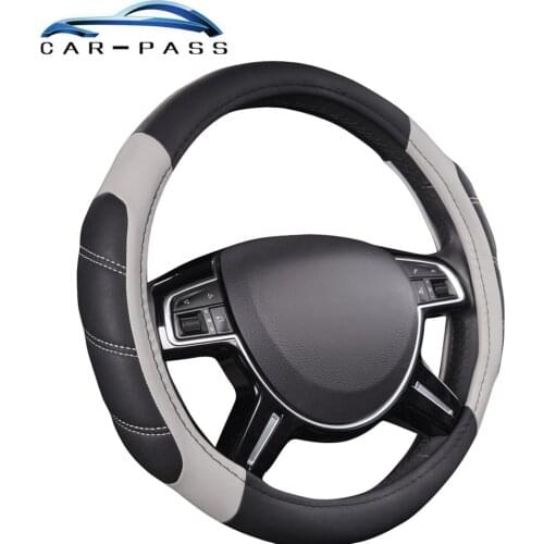 Car-pass Car Steering Wheel Covers 100% Brand New Reflective Faux LeatherAuto Steering Wheel Protector