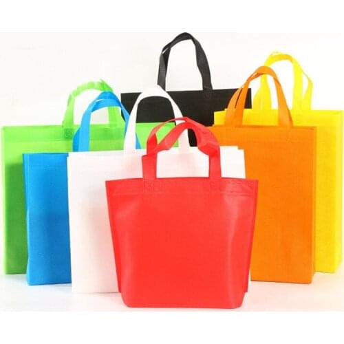 Large Reusable Eco Shopping Bag Fabric Non-woven Women Shoulder Bags Unisex Tote Grocery Cloth Storage Bags Pouch Case Organizer