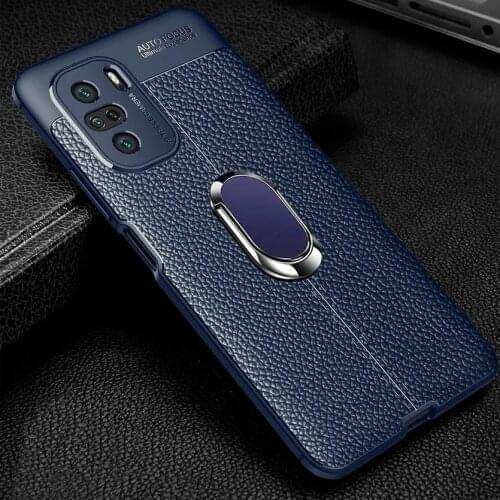 For POCO F3 case POCO M3 POCO X3 Pro X3 NFC F2 Pro Slim Soft silicone Fiber Find Ring Holder cover for Redmi K40 Pro K30 K20 Pro