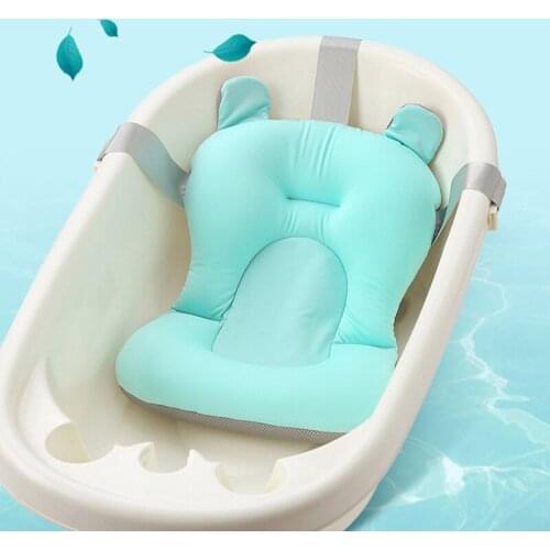 Baby Foldable Bath Tub Pad Infant Safety Shower Antiskid Cushion Plastic Net Mat NSV775