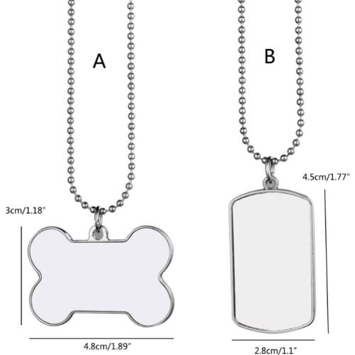 E56A Sublimation Rectangle/Bone Shape Keychain Blank Heat Transfer MDF Pet Identification Tag Keychain Blank Diy Craft