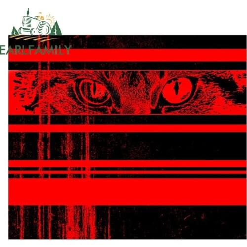 EARLFAMILY 13cm x 11.4cm for Tiger Eyes Cats Sticker Auto Decal Fashion Fine Waterproof Car Sticker Suitable for Vehicle