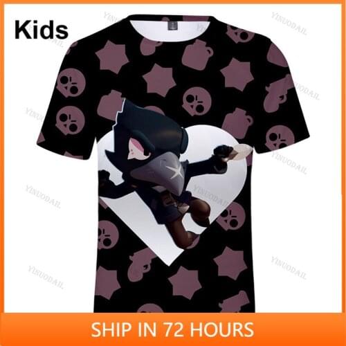 Colt Nita POCO and Star,Boys Girls 3D PRIMO MORTIS Shirt Crow Spike Leon Shelly Tshirt Kids Game Anime T-shirt Birthday Gift