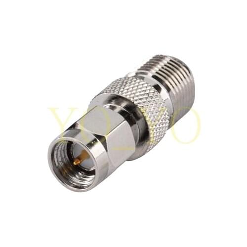 2015 Top Brand RF Coaxial adapter SMA to F adapter SMA plug to F jack straight nickeling connector