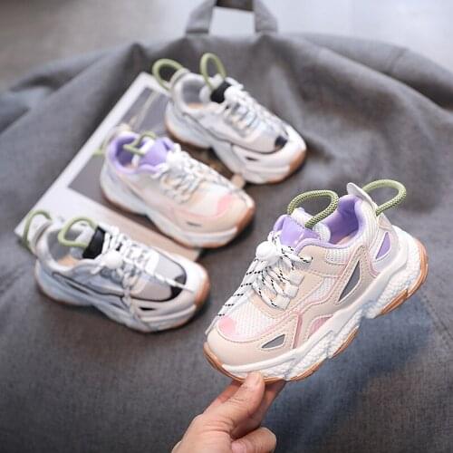 Girls Sneakers BoysGirlsToddler Breathable Anti-Slip Sports Shoes Spring Comfortable Casual Shoes Fashion MeshChildrenSSneakers