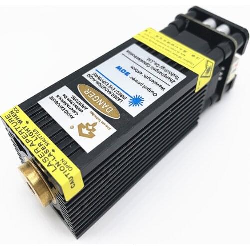 30W laser head, blue laser module, with TTL/PWM, fast engraving speed, can be used to engrave stainless steel and oxidized metal
