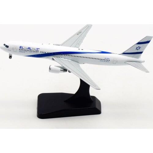 Diecast 1:400 Scale Air ISRAEL Airline EL AL Airplane 767 B767 Model with Base Landing Gear Aircraft Plane Toy Collectible Show