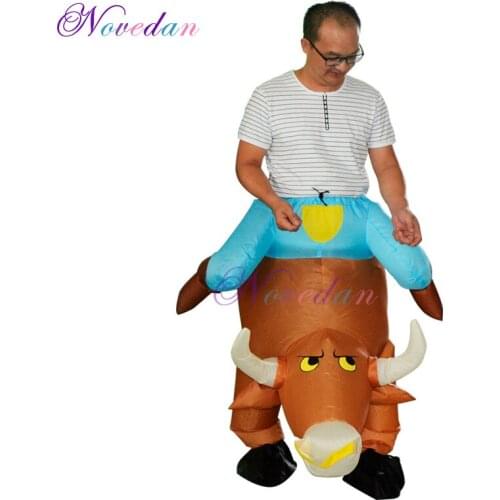 Cartoon Inflatable Cattle Costume Festival Party Perform Funny Anime Fancy Dress Inflatable Costume for Adult Kid