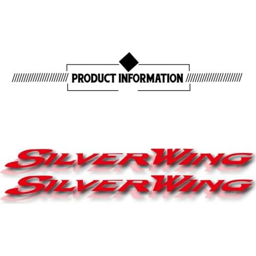 New motorcycle stickers reflective waterproof stickers fuel tank decals helmet LOGO for for Honda silverwing silver wing 400 600