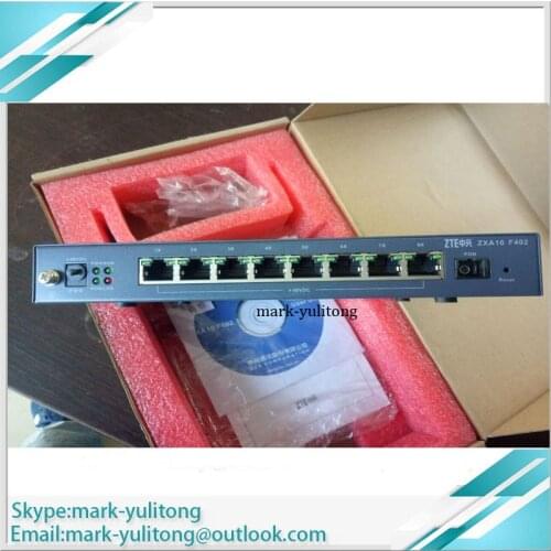 Original new ZTE ZXA10 F402 8 ports optical network terminal, reverse POE EPON onu optical network, metal shell