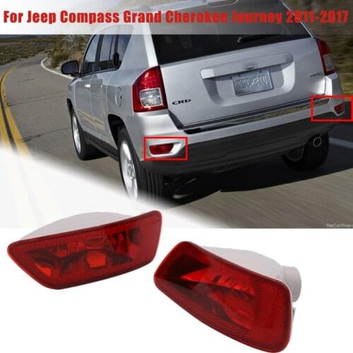 Car Rear Bumper Reflector Fog Light Cover for Jeep Compass Grand Cherokee Journey 2011-2017 Rear Fog Lamp Housing