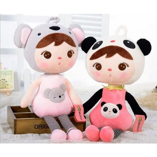 45cm Plush Sweet Cute Lovely Stuffed Kids Toys for Girls Birthday Christmas Gift Cute Girl Keppel Baby Doll Panda Metoo Doll