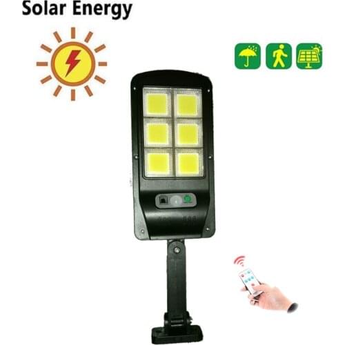 Solar Power 120 Led Solar Light PIR Motion Sensor 7 Mode White Wall Garden Light LED Street Lamp With Remote Controller 3 modes