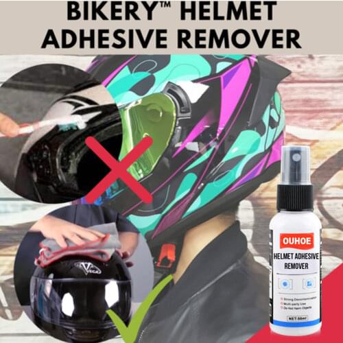 OUHOE Helmet Adhesive Remover Motorcycle Helmet Clearing Polishing Agent Clearing Tool